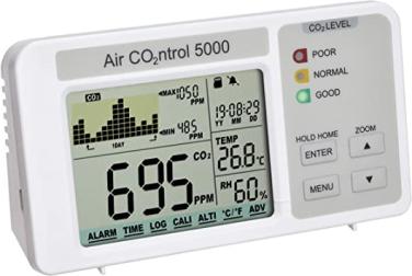 Indoor Air Quality Monitor CO2 0-5000ppm, incl logging